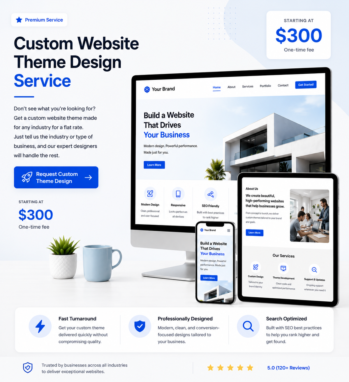 Website Theme AI Blank Canvas