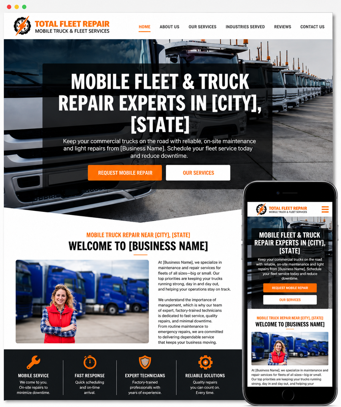 Mobile Fleet Truck Repair