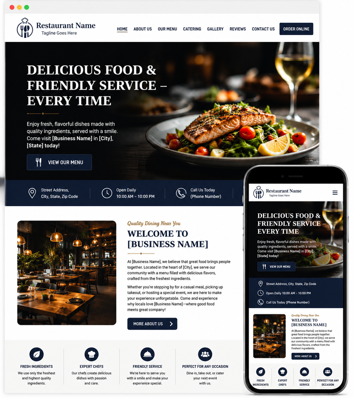 Restaurant Blank Canvas