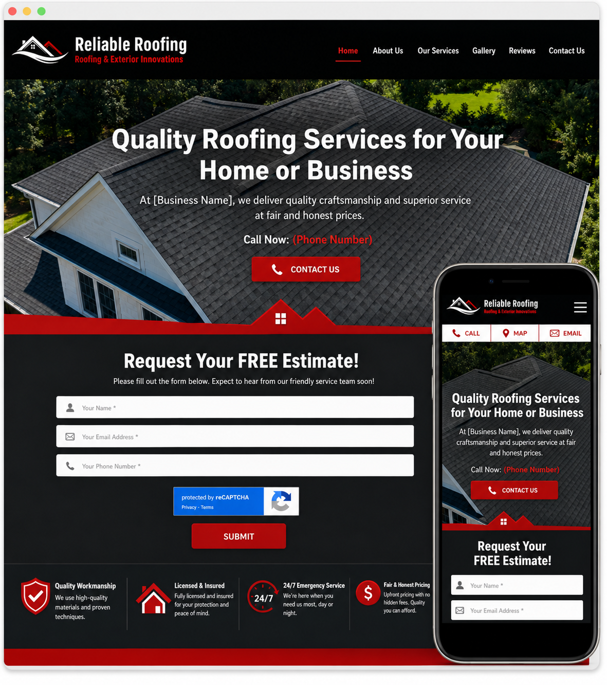 Roofing Contractor (Dark)