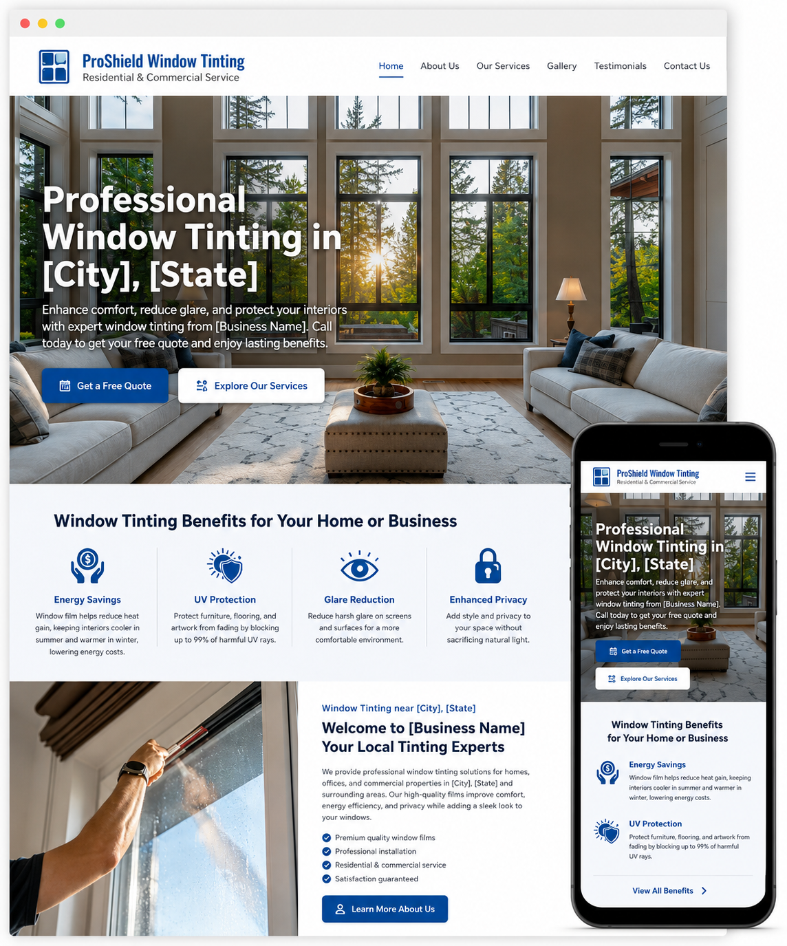 Residential and Commercial Window Tinting